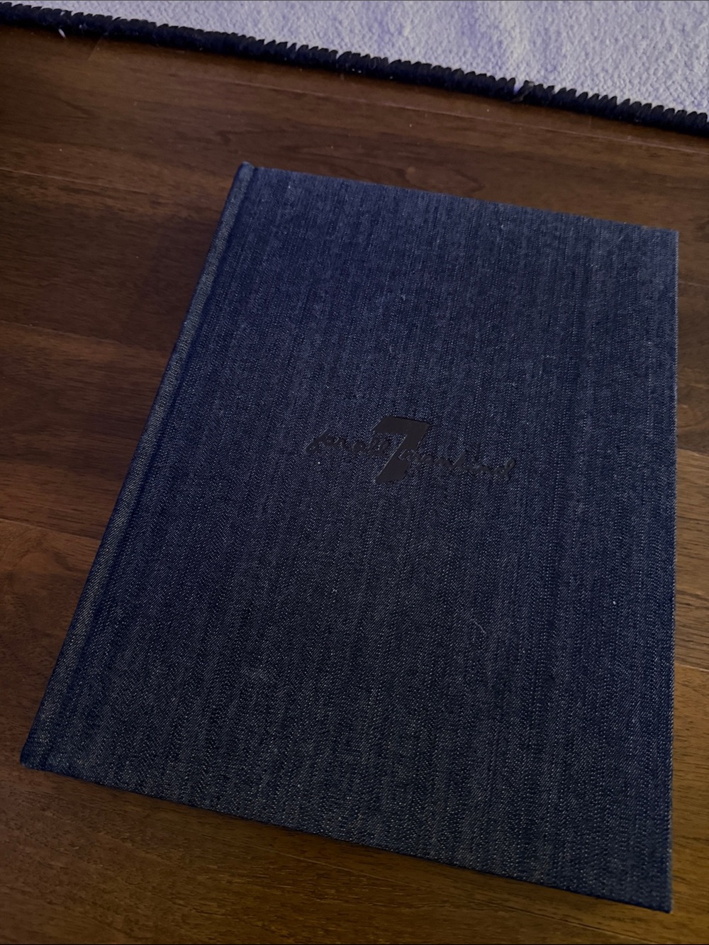 7 For All Mankind Dark Blue Denim Coffee table book